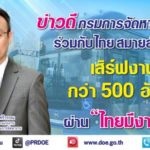 กรมการจัดหางาน ร่วมกับ บ. ไทย สมายล์ บัส เสิร์ฟงาน 500 อัตรา ผ่านแพลตฟอร์ม “ไทยมีงานทำ”