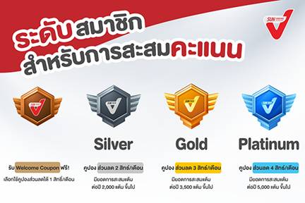 SUN Vending มอบสิทธิสุดพิเศษลูกค้า SUN V โหลดแอพฯ-สมัครวันนี้ สะสมแต้มมาก ยิ่งได้รับสิทธิ์มาก