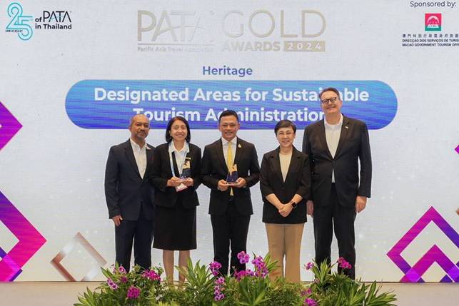 อพท. คว้า 2 รางวัล PATA Gold Awards 2024