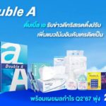 'ดั๊บเบิ้ล เอ' กำไร Q2’67 พุ่ง 23% รับข่าวดีทริสเรตติ้งปรับเพิ่มเครดิต 'บวก'